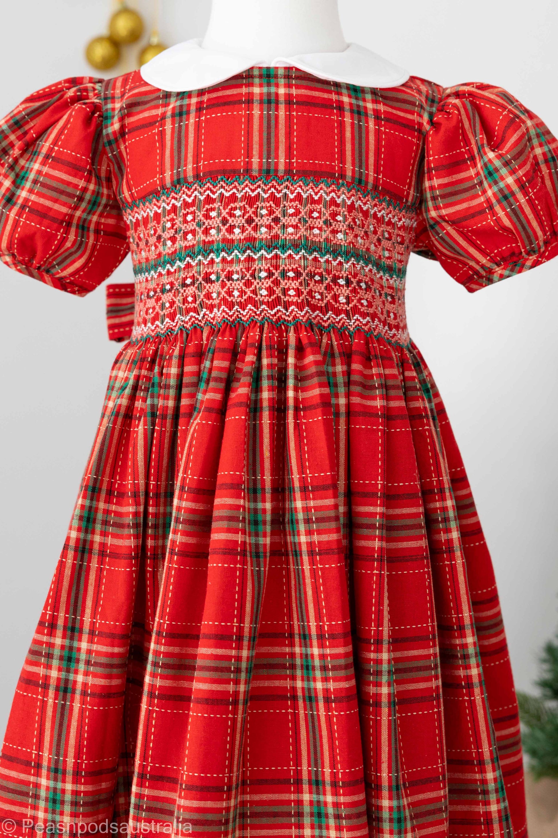 Red Tartan Elbise