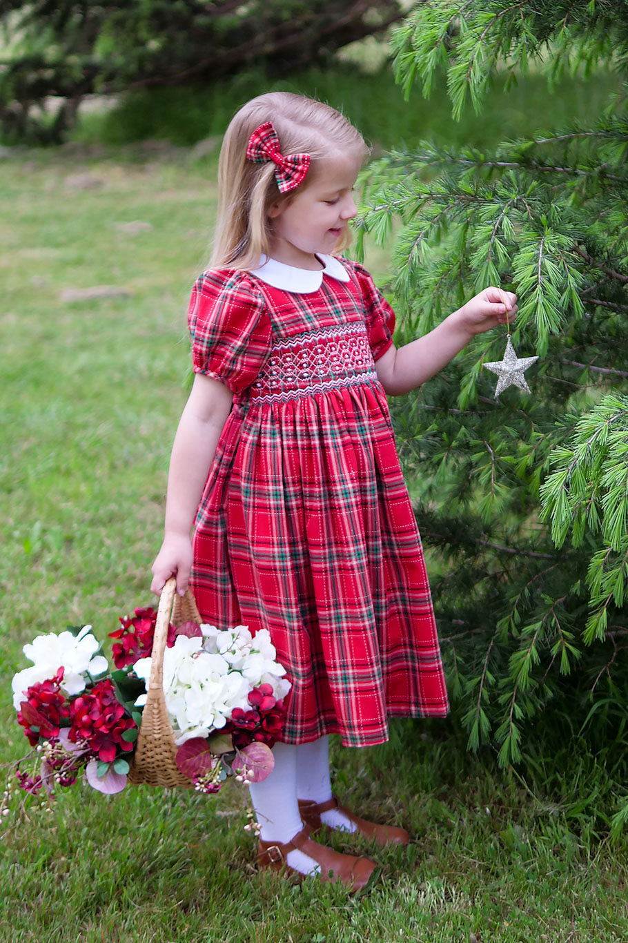 Red Tartan Elbise